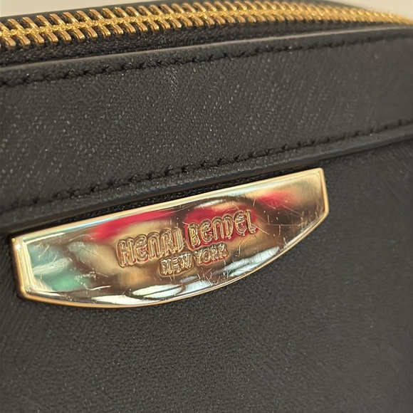 Henri Bendel Bag Black Saffiano Leather Crossbody Bag - Picture 15 of 17